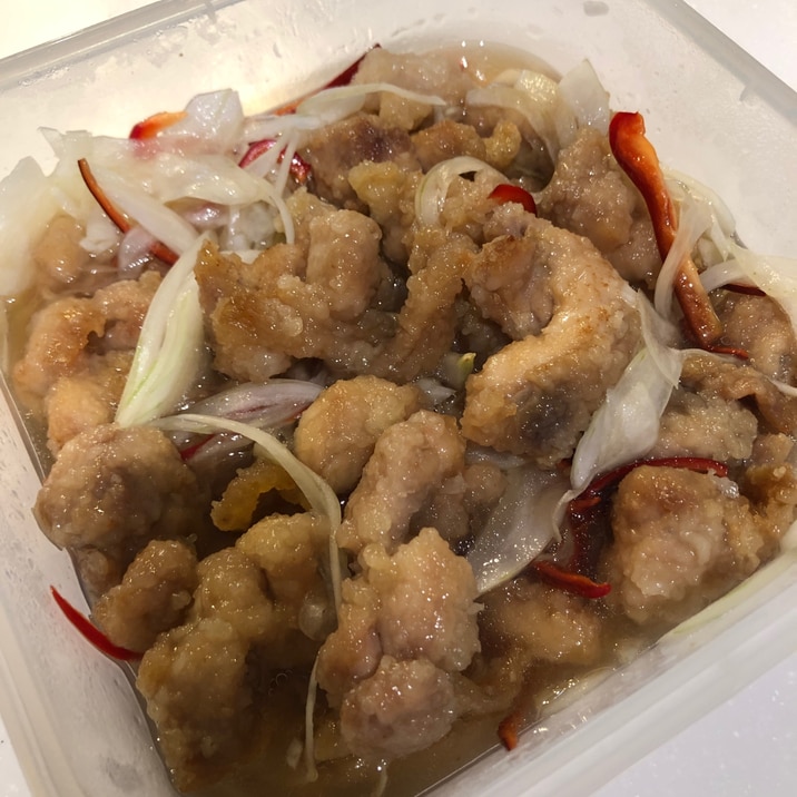 簡単!唐揚げの酢漬け!